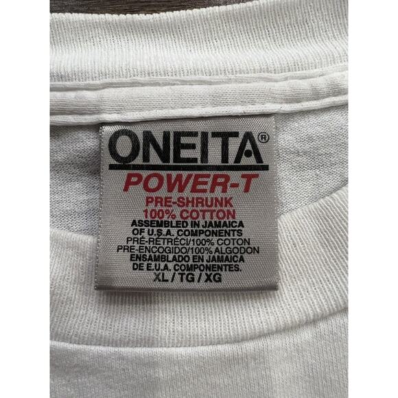 Vtg 90s Oneita Star Spangled Tournament Corvalis Oregon Baseball Tshirt Size XL - Picture 5 of 8